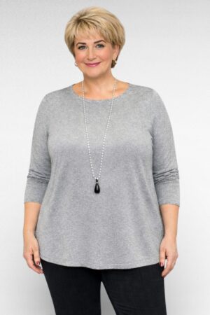 PL.641 - Helehall pikkade varrukatega pikem pluus "Capsule"