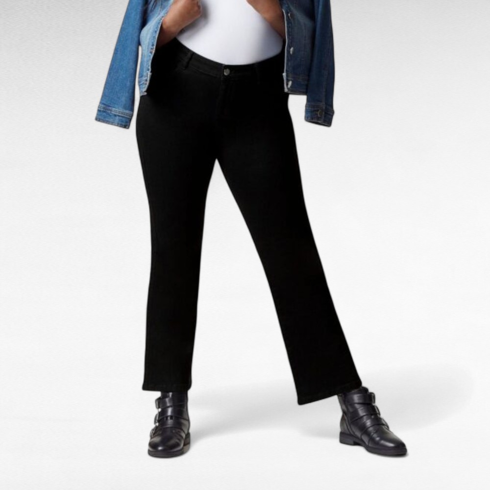 PY.038 - Mustad sirge lõikega "Evans" naiste teksased-KURVIKAS MUDEL - Image 2