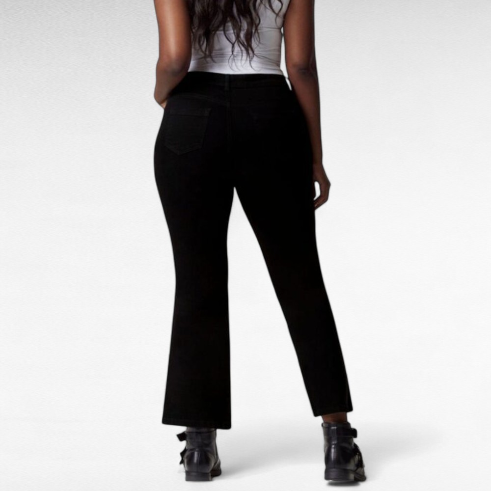 PY.038 - Mustad sirge lõikega "Evans" naiste teksased-KURVIKAS MUDEL - Image 3