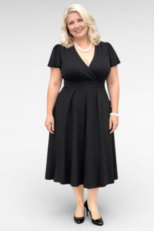 KL.105 - Must soliidne kleit "Mia Moda"