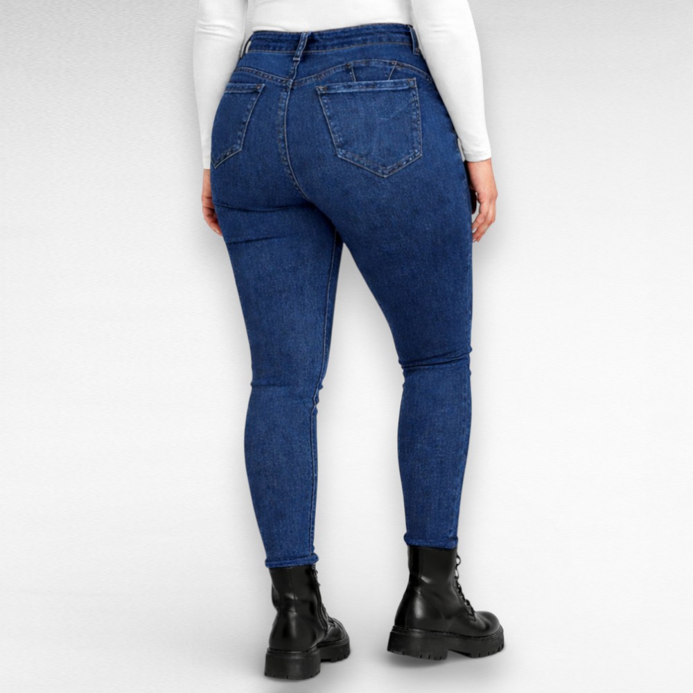 PY.215 - Tumesinised push up lõikega naiste teksased "BS Jeans" - Image 2