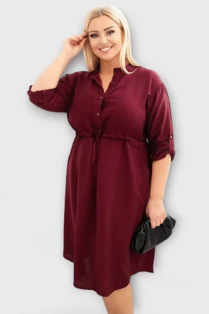 KL.397 - Mugav viskooskangast igapäevane stiilne kleit "Mary"