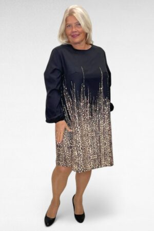 KL.045 - Valguse illusiooniga sära tekitav minikleit/tuunika