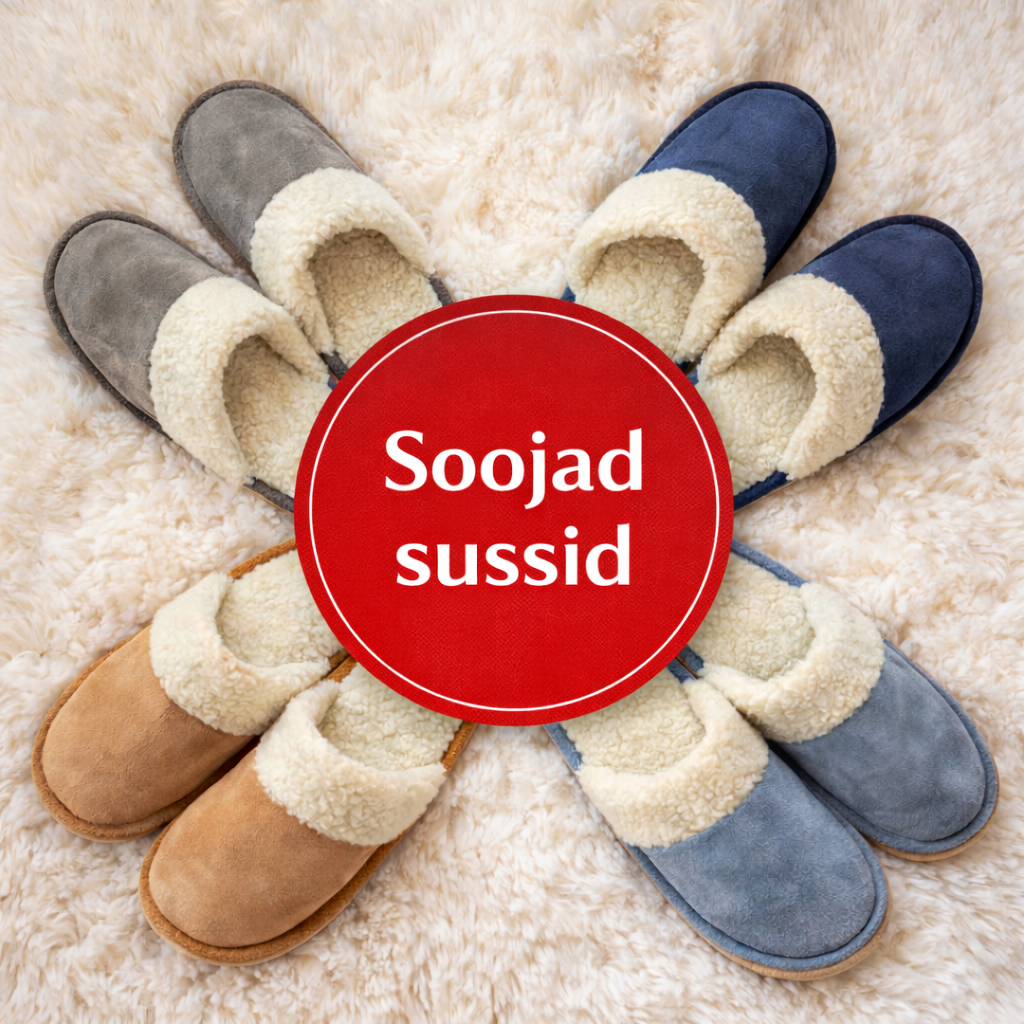 JA.017 - Sooja voodriga sussid keskmisele liistule-sobivad nii naistele kui meestele