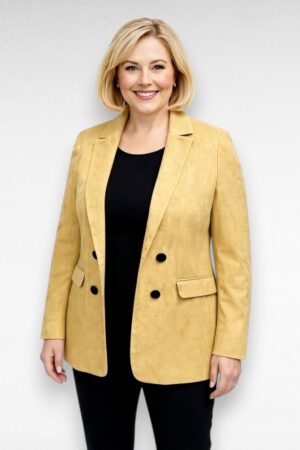 Cameltooni pehme pluss suuruses naiste bleiser/pintsak "F&F" (KA.053)