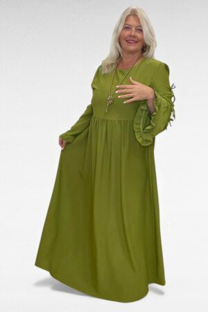 KL.951 - Naiselik pilkupüüdvate varrukatega maksikleit "Elisabeth"