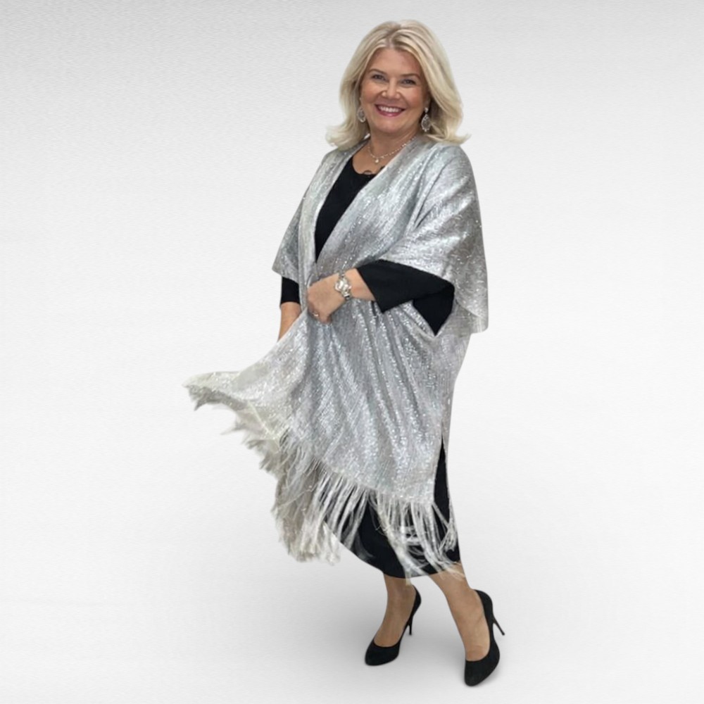 KI.052 - Sätendav suur kimonolõikega õlasall - Image 2