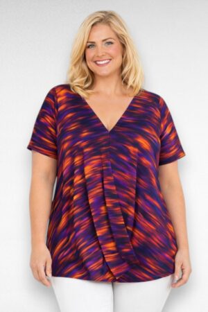 Tuleleegitoonides lillakirju tuunika "Evans" (TU.200)-pluss suurus