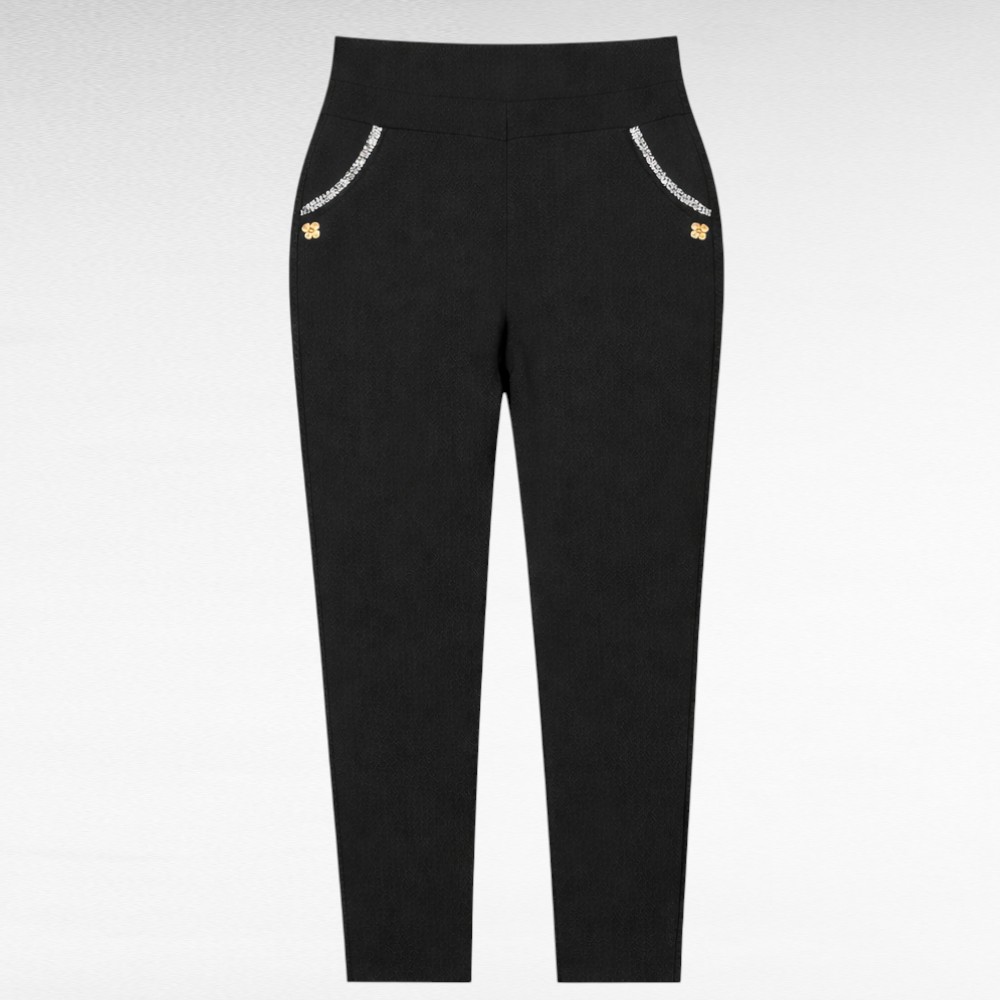 PY.037 - Sooja voodriga sirge lõikega vabaajapüksid "SoLi" - Image 2