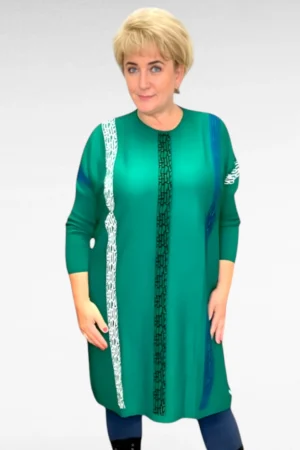 KL.742 - Triibulise mustriga kampsunkleit "Heelia"