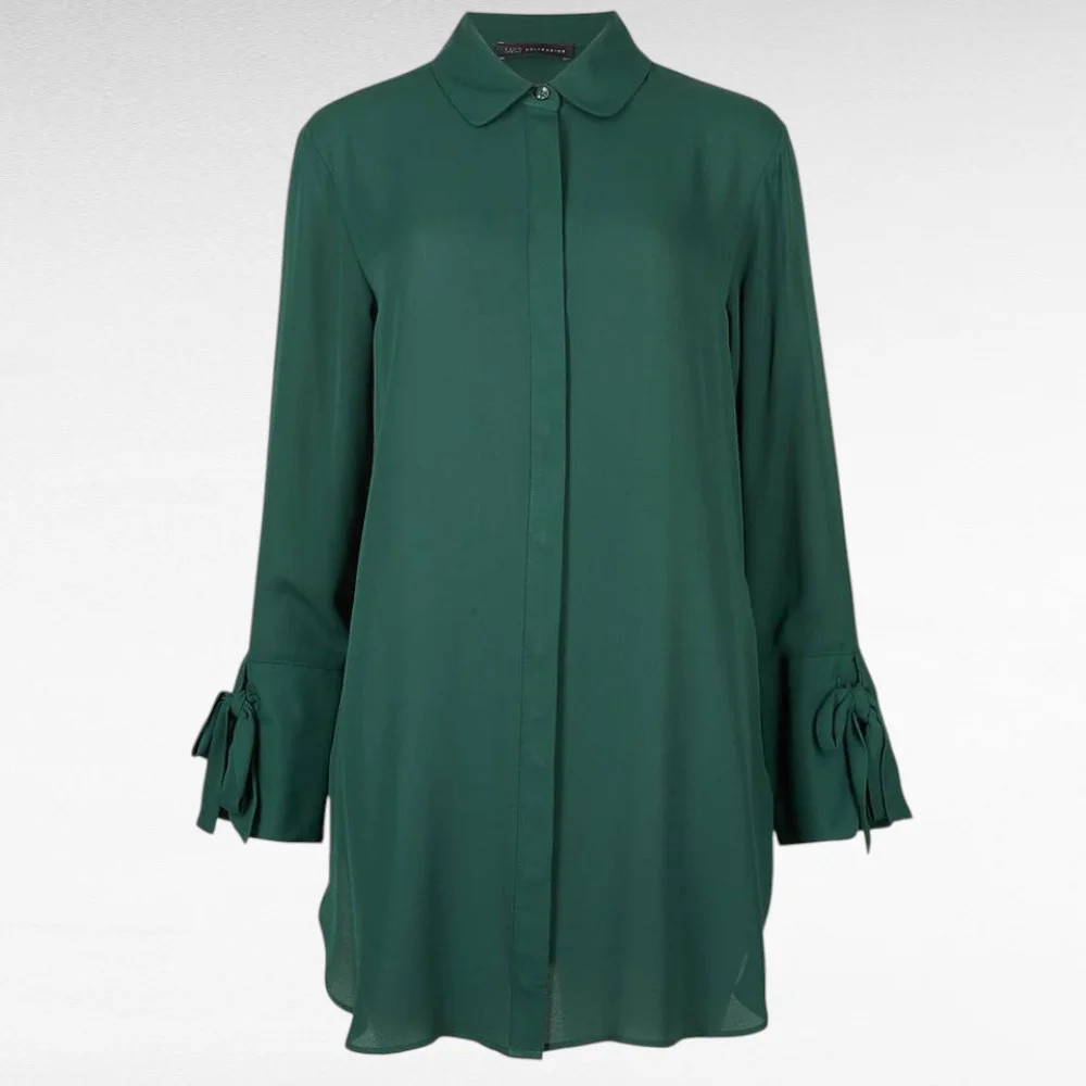 PL.160 - Tumeroheline õhuline pluus "Marks and Spencer" - Image 3