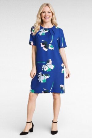 KL.128 -Elektrisinine roosakirju lillemustriga kleit "Marks and Spencer"