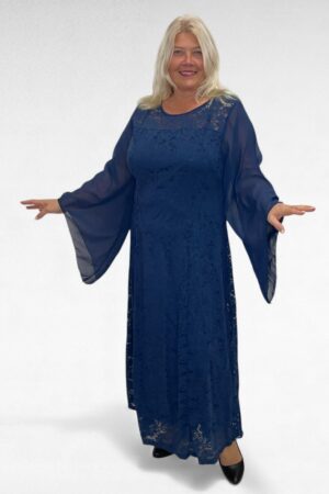 KL.887 - Sinine pidulik pikk pitskleit "Gertrud"