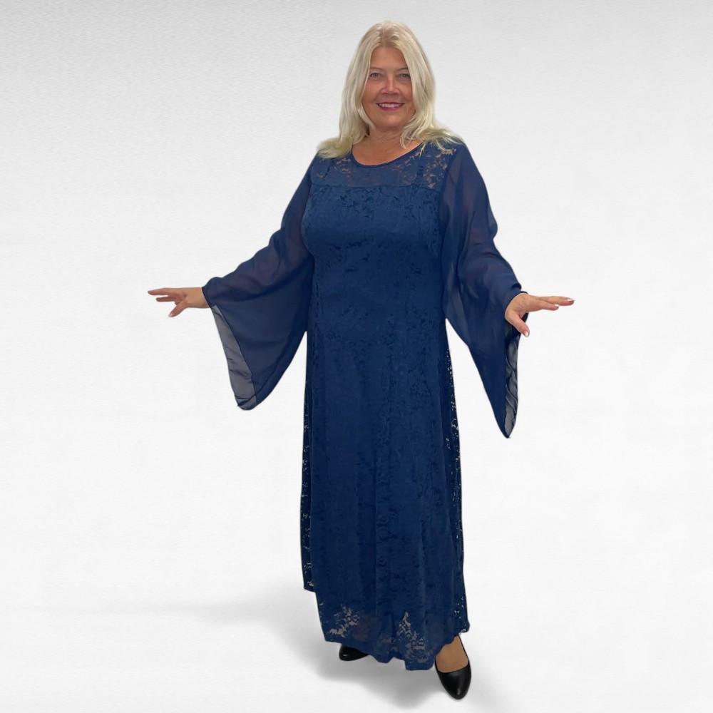 KL.887 - Sinine pidulik pikk pitskleit "Gertrud"