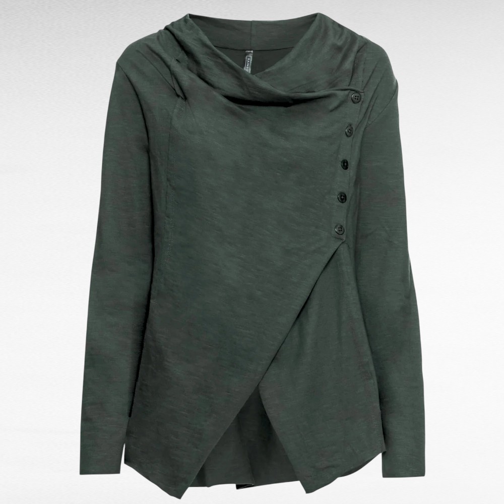 TU.131 - Khakiroheline asümmeetrilise lõikega tuunika "Rainbow"