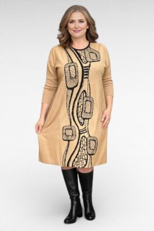 KL.737 - Geomeetrilise mustriga kampsunkleit "Miss Bonni"