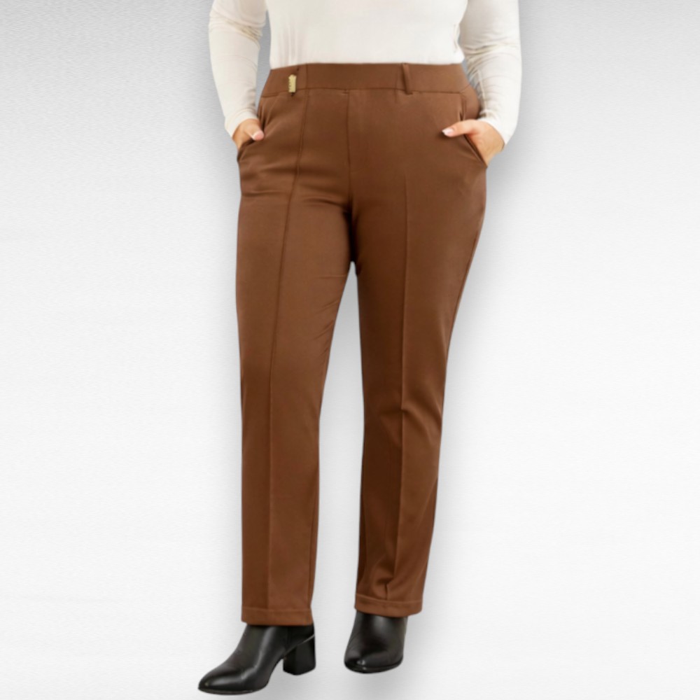 PY.116 - Soliidsed ja mugavad taskutega vabaajapüksid naistele - Image 4