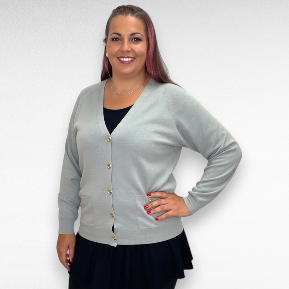 Hall eest nööpidega kardigan "Marisota" (KU.080)