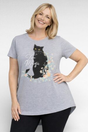 PL.135 - Hall kassipildiga pikem pluss suuruses pluus "Avenue"