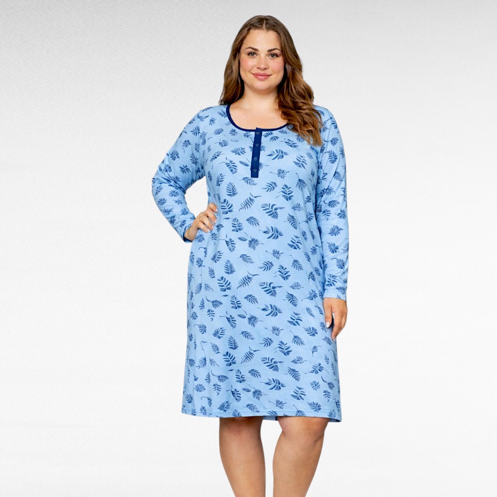 OR.022 - Helesinine lilleline öösärk "La Penna"