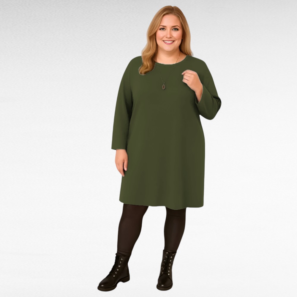 KL.977 - Stiilne ülipehmest materjalist soojem pikk tuunika "Chantel" - Image 4