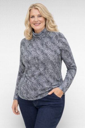 PL.474 - Must mummulise mustriga kõrge kaelusega sviiter "Marks and Spencer"