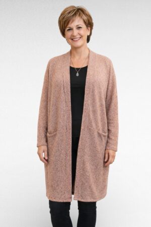 KA.033 - Pehme pikem taskutega bukleekardigan "NY Collection"