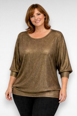 PL.147 - Pidulik sätendav kimonolõikega pluus "Dolores"