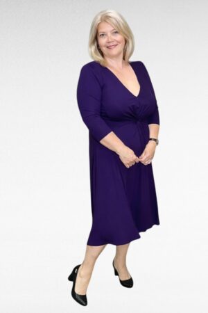 KL.176 - Lilla krookiva sõlmega kleit "Scarlett and Jo"