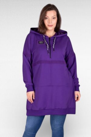 SP.026 - Pikem paksem puuvillane kapuutsiga pusa/dressipluus "Womanary"