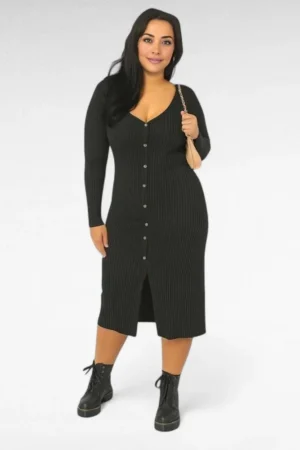 KL.416 - Eest nööpidega sügistalvine kleit "Brave Soul"