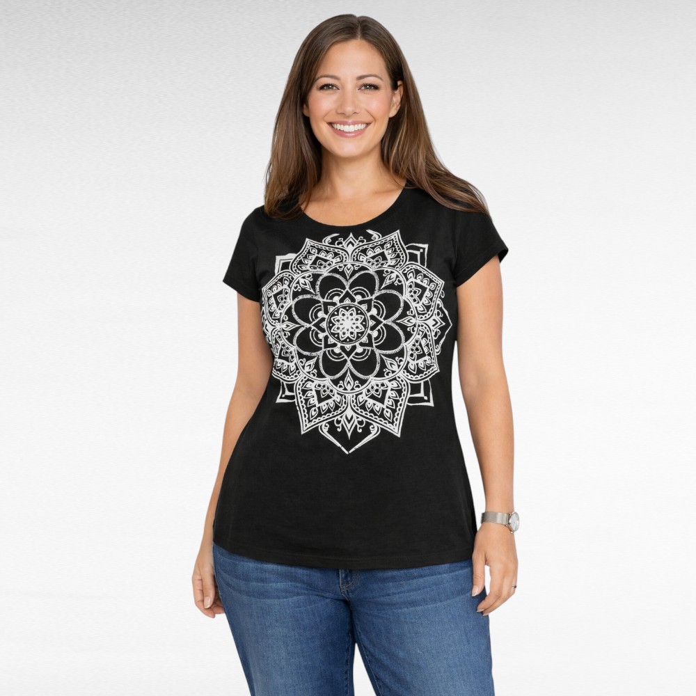 PL.478 - Mandalamustriga T-särk "BPC Collection"