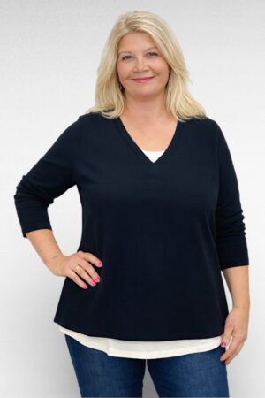 PL.196 - Puuvillane pikkade varrukatega pluus "Isaac Mizrahi"