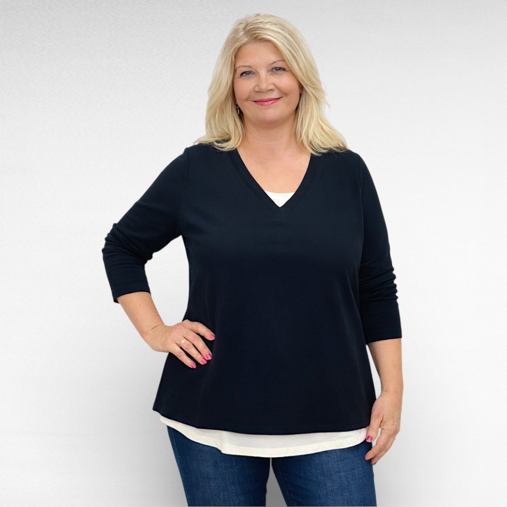 PL.196 - Puuvillane pikkade varrukatega pluus "Isaac Mizrahi"