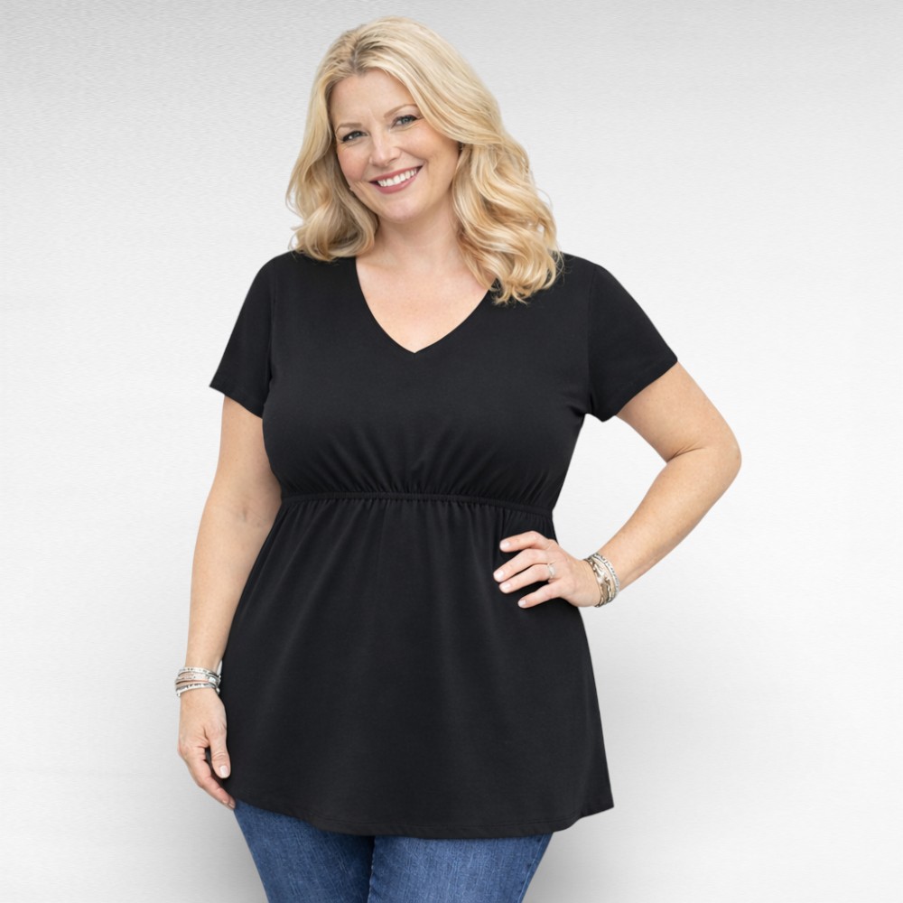 TU.053 - Must stretchikas salendav tuunika "Pirjo"