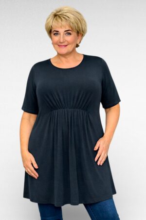 TU.024 - Must keskelt kummiga pikem tuunika "Yours"