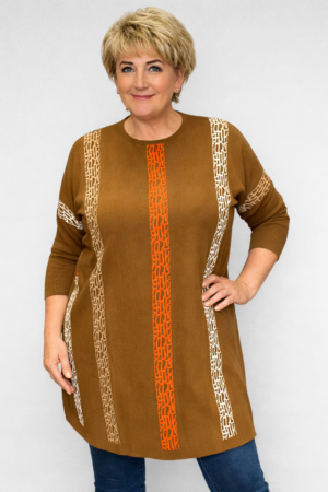 KL.742 - Triibulise mustriga kampsunkleit "Heelia"