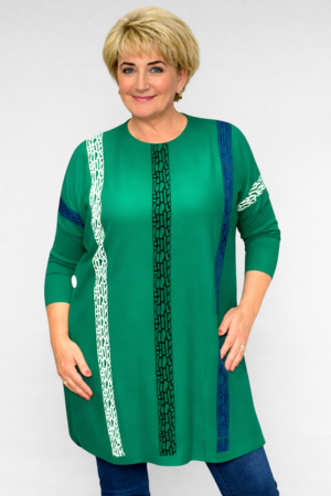 KL.742 - Triibulise mustriga kampsunkleit "Heelia"