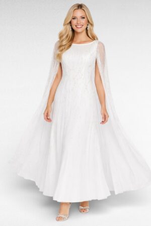 KL.211 - Ivoryvalge luksuslik pika keebiga pruutkleit Inglismaalt firmalt "Monsoon"-pikemale kasvule