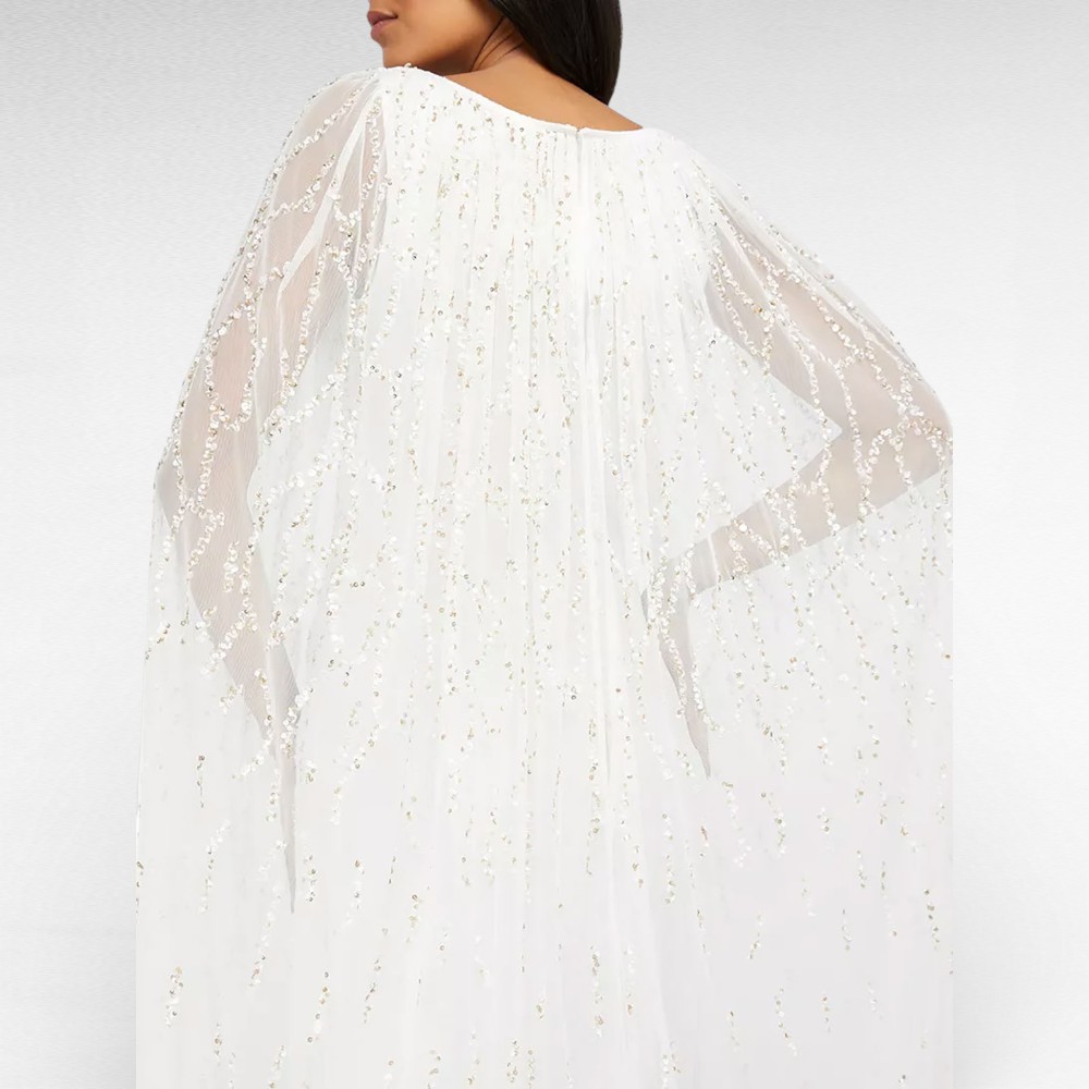 KL.211 - Ivoryvalge luksuslik pika keebiga pruutkleit Inglismaalt firmalt "Monsoon"-pikemale kasvule - Image 5