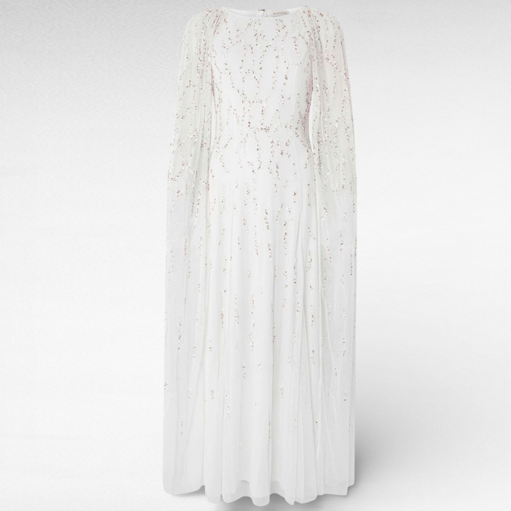 KL.211 - Ivoryvalge luksuslik pika keebiga pruutkleit Inglismaalt firmalt "Monsoon"-pikemale kasvule - Image 2