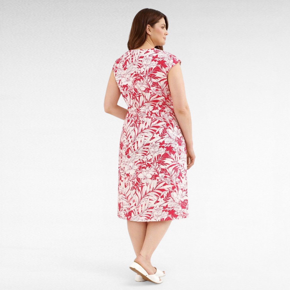 Punasekirju lillemustriga taskutega suvekleit (KL.180) - Image 3