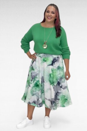 Lillemustriga taskutega mugav igapäevane seelik "Siret" (SE.151)