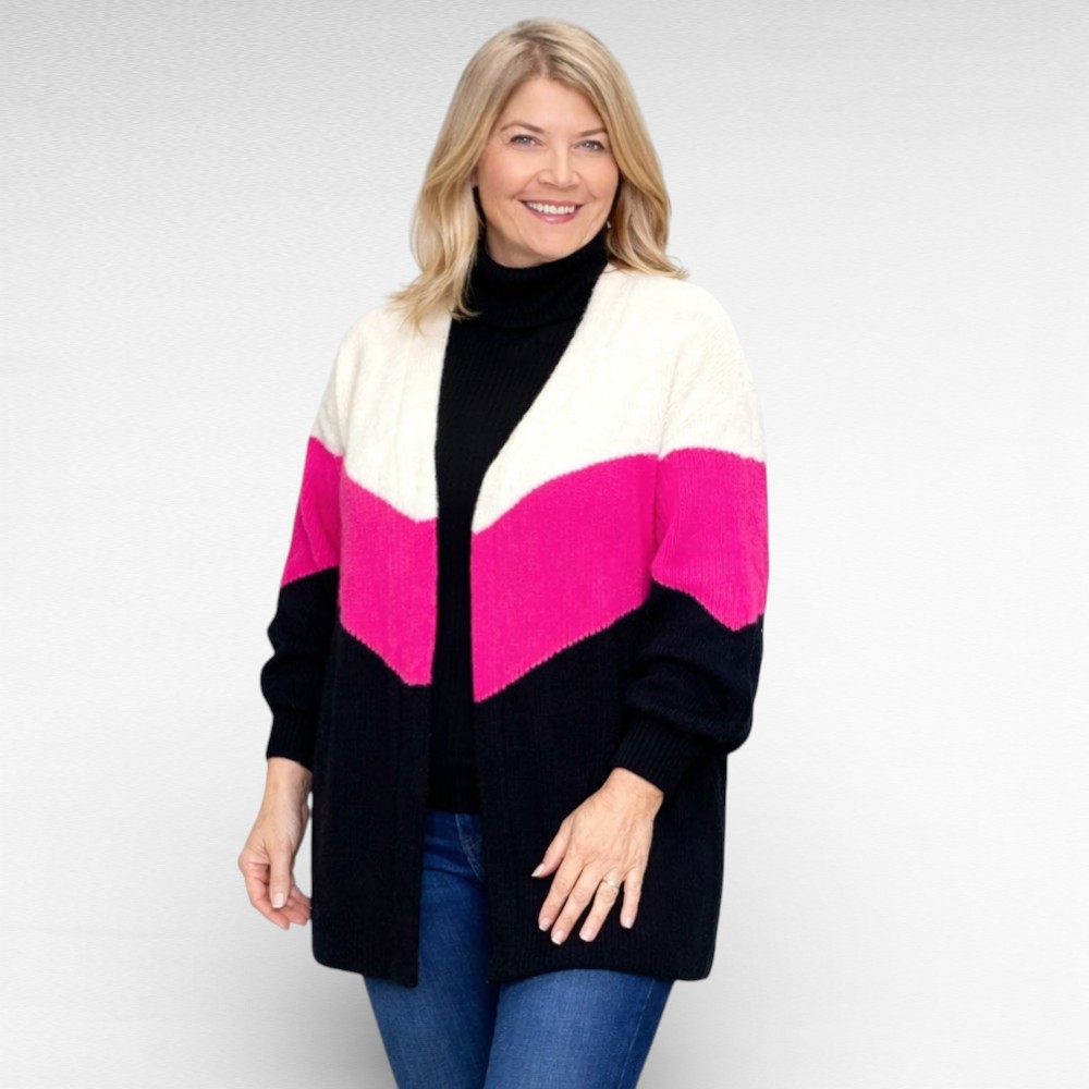 KA.058 - Roosatriibuline kardigan "Elsie"-kuni 23.02 kingituseks kaasa soojad termosokid