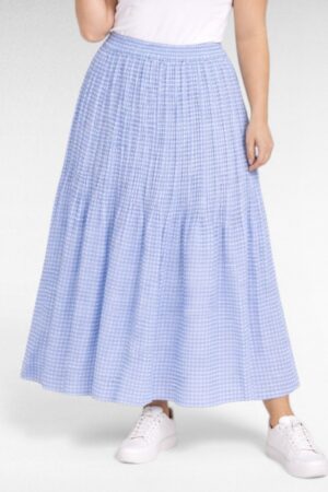 SE.002 - Ruudulise mustriga pikk seelik "Cotton Traders"