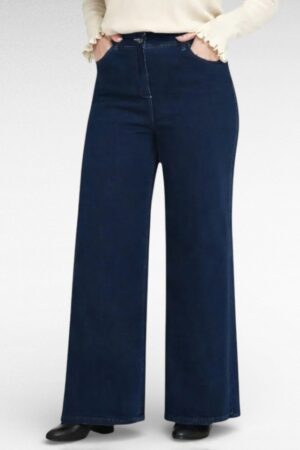 PY.164 - Tumesinised laiad moodsad teksapüksid "Serra"