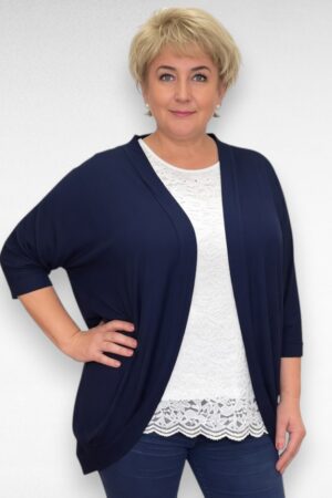 Tumesinine kimonolõikega kardigan (KA.129)