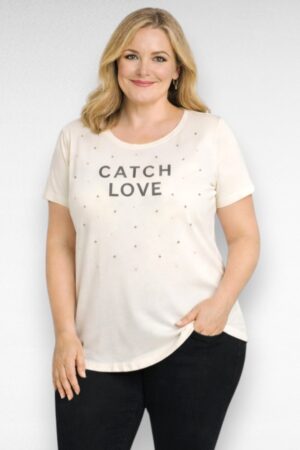 PL.157 - Valge pärlitega naiste suvepluus