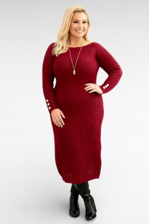 KL.644 - Pehme pluss suuruses mohäärivillaga kampsunkleit/kootud kleit