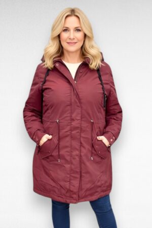 Naiselik lillakaspunane k/s jope/parka "Ellen Rose" (JO.023)